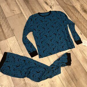 Blue and black moon leveret mens pajama set xl bin bj